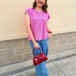 Soft Edit Drop Shoulder Sweater in Pink - The Pink Pineapple 850