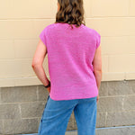 Soft Edit Drop Shoulder Sweater in Pink - The Pink Pineapple 850