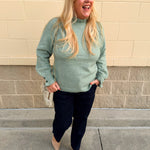 Soft Serenity Ruffle Sweater - The Pink Pineapple 850