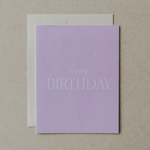 Solid Pink Happy Birthday Card - The Pink Pineapple 850