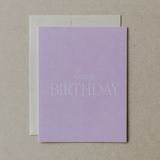 Solid Pink Happy Birthday Card - The Pink Pineapple 850