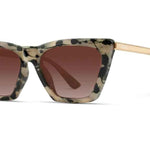 Sophia Polarized Sunglasses - Beige Tortoise/Gradient Brown Lens - The Pink Pineapple 850