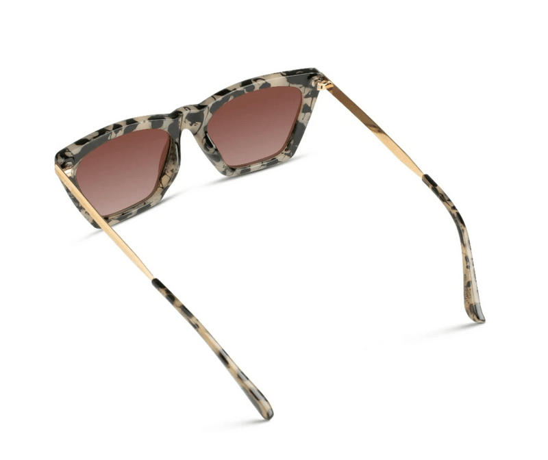 Sophia Polarized Sunglasses - Beige Tortoise/Gradient Brown Lens - The Pink Pineapple 850