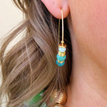 [Sorrelli] Asbury Beaded Hoop Earrings - The Pink Pineapple 850