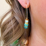 [Sorrelli] Asbury Beaded Hoop Earrings - The Pink Pineapple 850