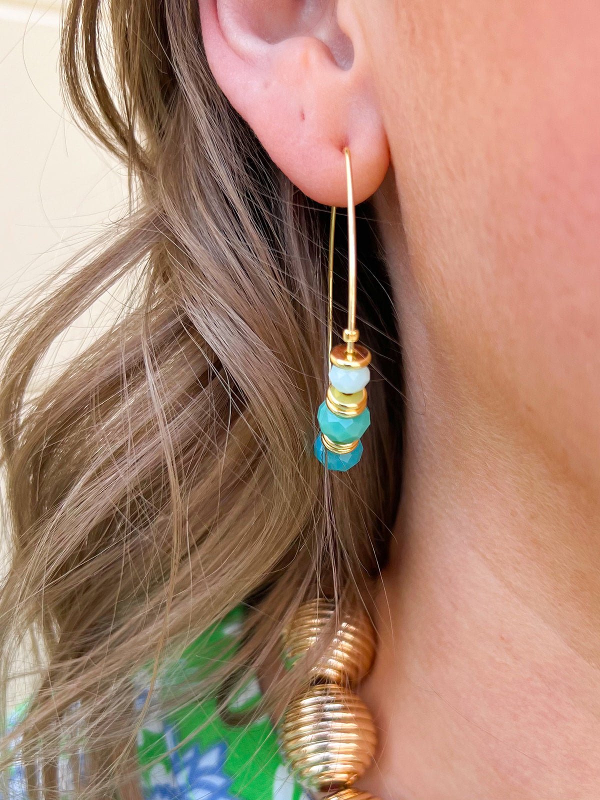 [Sorrelli] Asbury Beaded Hoop Earrings - The Pink Pineapple 850