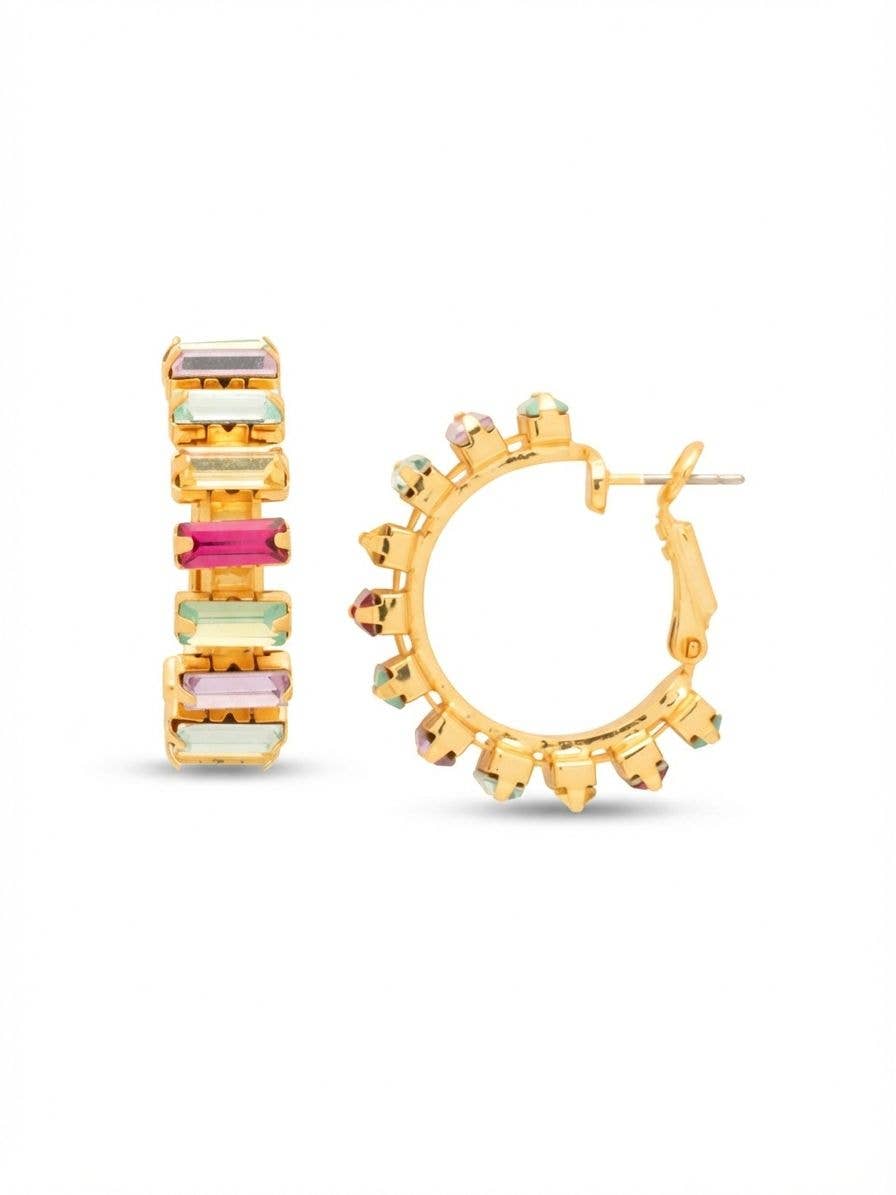 [Sorrelli] Bianca Hoop Earrings - The Pink Pineapple 850