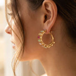 [Sorrelli] Bianca Hoop Earrings - The Pink Pineapple 850