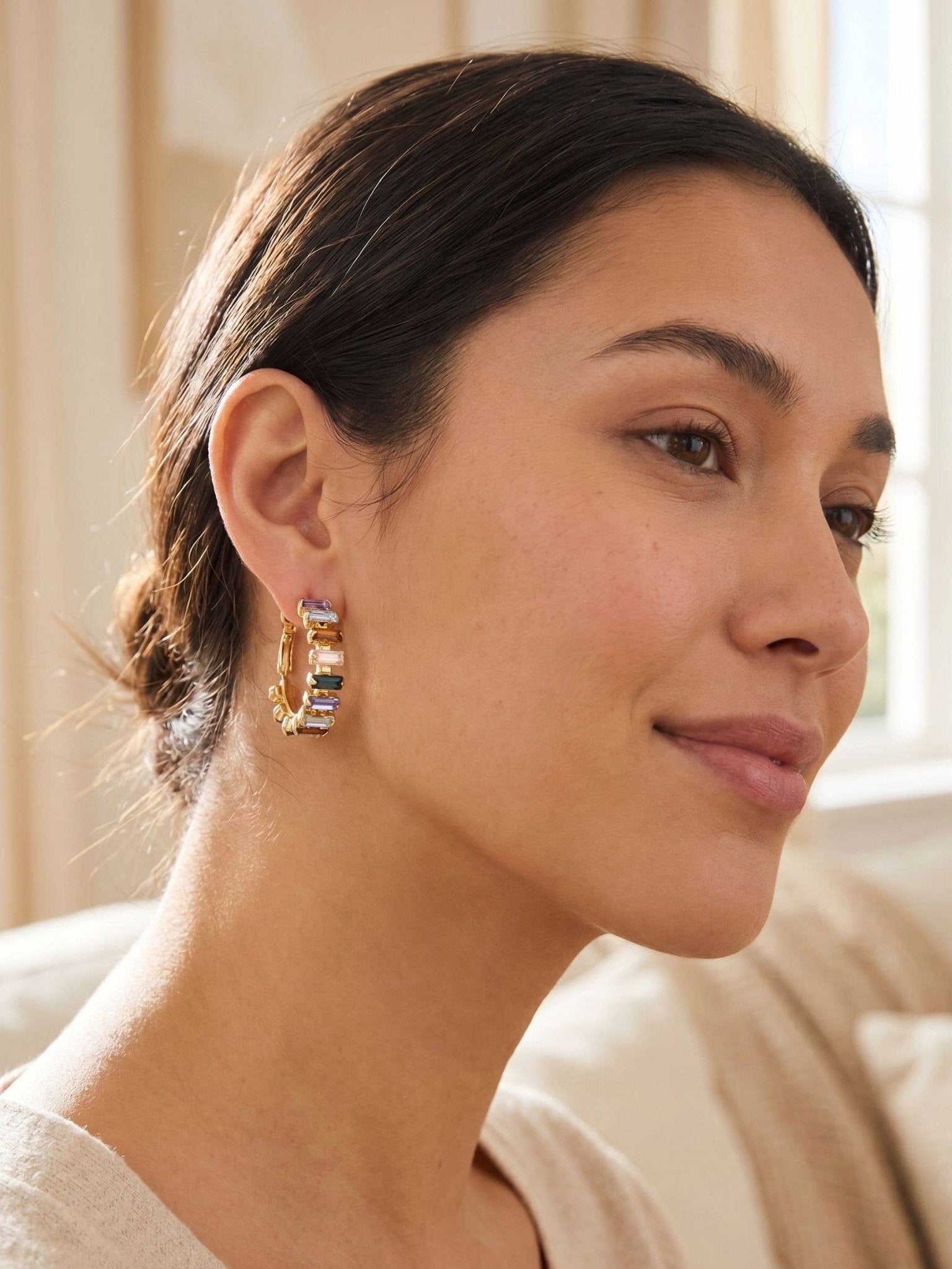 [Sorrelli] Bianca Hoop Earrings - Dark Multi - The Pink Pineapple 850