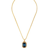 [Sorrelli] Brynn Embellished Pendant Necklace - Blue - The Pink Pineapple 850