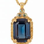 [Sorrelli] Brynn Embellished Pendant Necklace - Blue - The Pink Pineapple 850