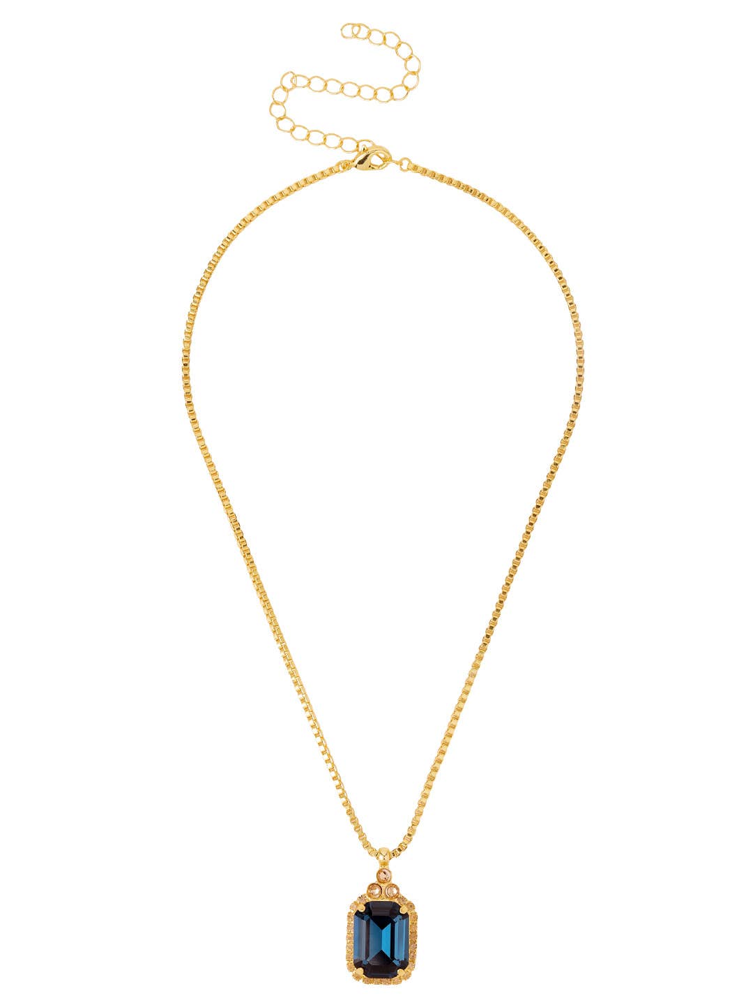 [Sorrelli] Brynn Embellished Pendant Necklace - Blue - The Pink Pineapple 850