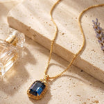 [Sorrelli] Brynn Embellished Pendant Necklace - Blue - The Pink Pineapple 850