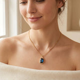[Sorrelli] Brynn Embellished Pendant Necklace - Blue - The Pink Pineapple 850