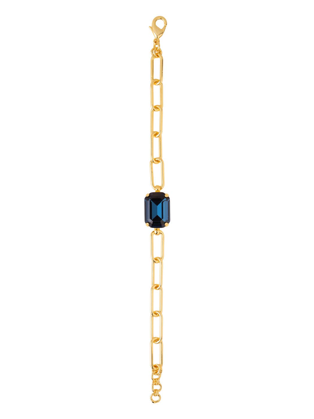 [Sorrelli] Brynn Paperclip Tennis Bracelet - Montana Blue - The Pink Pineapple 850