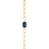[Sorrelli] Brynn Paperclip Tennis Bracelet - Montana Blue - The Pink Pineapple 850