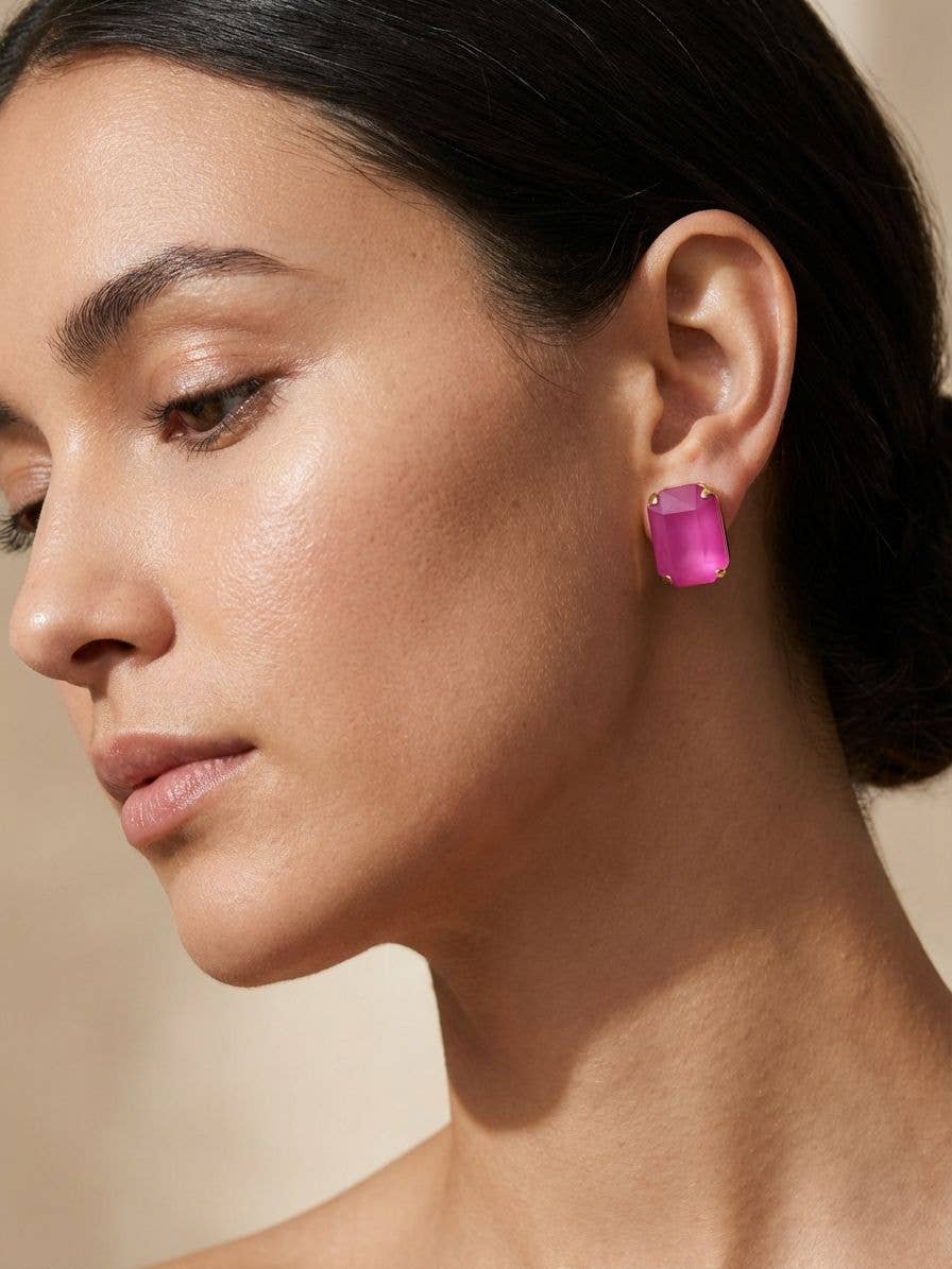 [Sorrelli] Brynn Stud Earrings - The Pink Pineapple 850