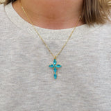 [Sorrelli] Clarissa Cross Pendant Necklace - The Pink Pineapple 850