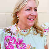 [Sorrelli] Clementine Dangle Earrings - The Pink Pineapple 850