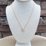 [Sorrelli] Freshwater Pearl 10K Gold Pendant Necklace - The Pink Pineapple 850