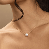 [Sorrelli] Freshwater Pearl 10K Gold Pendant Necklace - The Pink Pineapple 850