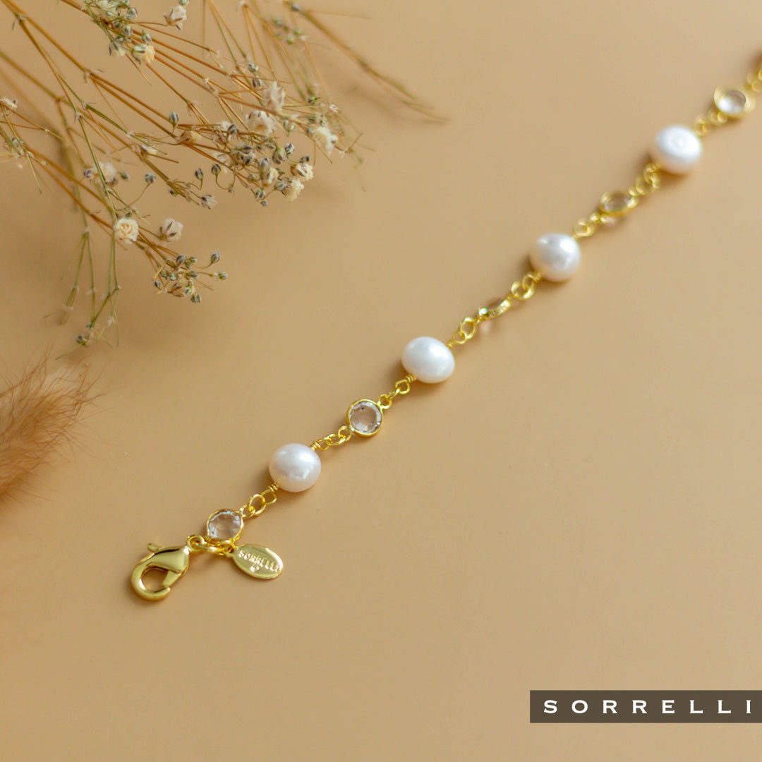 [Sorrelli] Geneva Tennis Bracelet in Modern Pearl - The Pink Pineapple 850