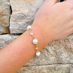 [Sorrelli] Geneva Tennis Bracelet in Modern Pearl - The Pink Pineapple 850