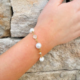 [Sorrelli] Geneva Tennis Bracelet in Modern Pearl - The Pink Pineapple 850