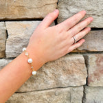 [Sorrelli] Geneva Tennis Bracelet in Modern Pearl - The Pink Pineapple 850