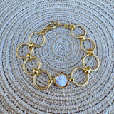 [Sorrelli] Guinevere Pearl Tennis Bracelet - The Pink Pineapple 850