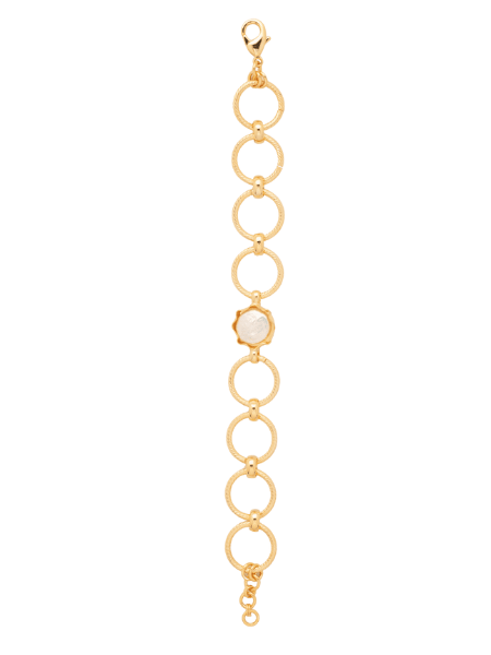 [Sorrelli] Guinevere Pearl Tennis Bracelet - The Pink Pineapple 850