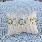 [Sorrelli] Guinevere Pearl Tennis Bracelet - The Pink Pineapple 850