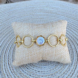 [Sorrelli] Guinevere Pearl Tennis Bracelet - The Pink Pineapple 850
