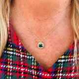 [Sorrelli] Haute Halo Pendant Necklace Emerald - The Pink Pineapple 850