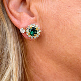 [Sorrelli] Haute Halo Stud Earring Emerald - The Pink Pineapple 850