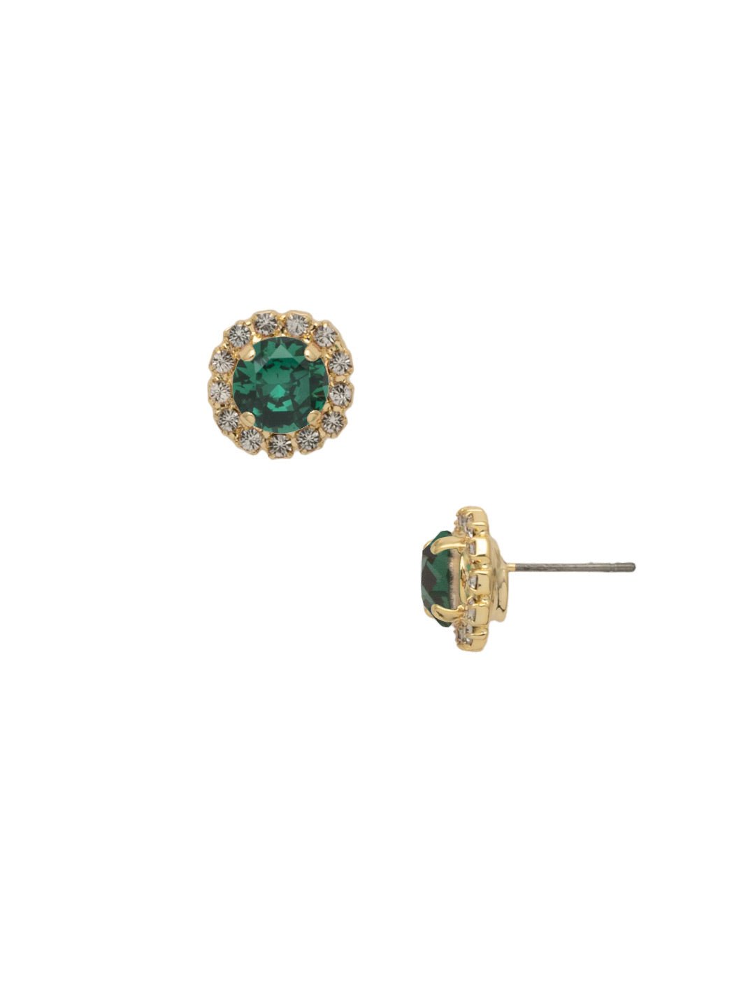 [Sorrelli] Haute Halo Stud Earring Emerald - The Pink Pineapple 850