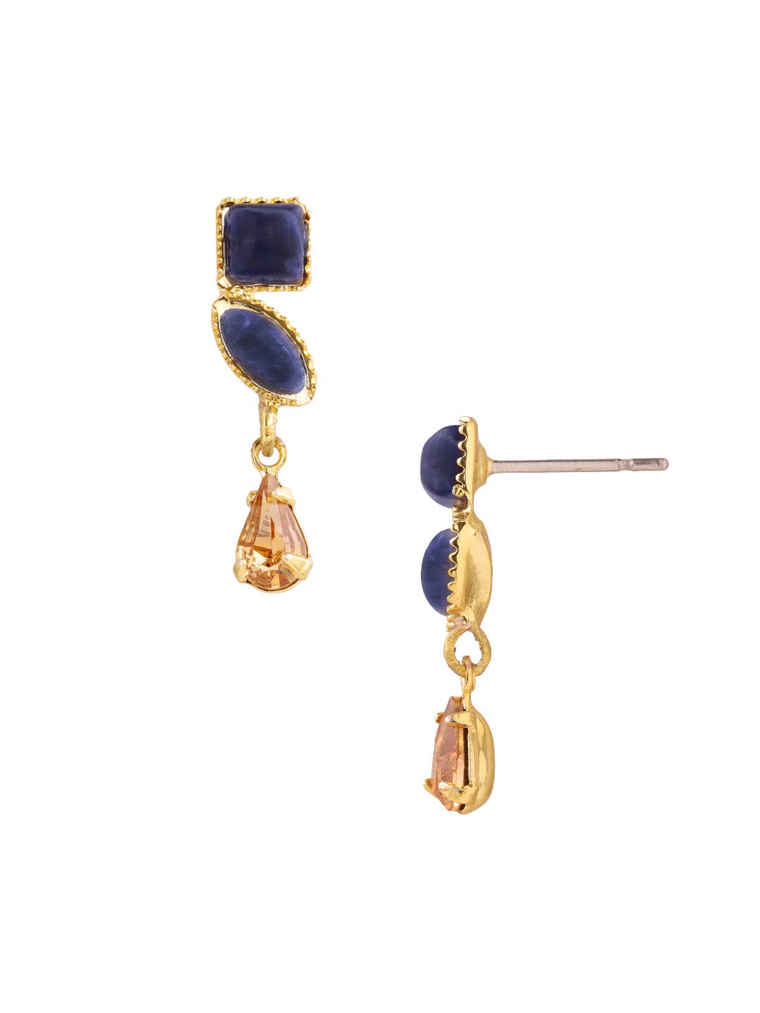[Sorrelli] Indie Dangle Earrings - Denim Moon - The Pink Pineapple 850