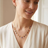 [Sorrelli] Indie Tennis Necklace - Multicolor - The Pink Pineapple 850