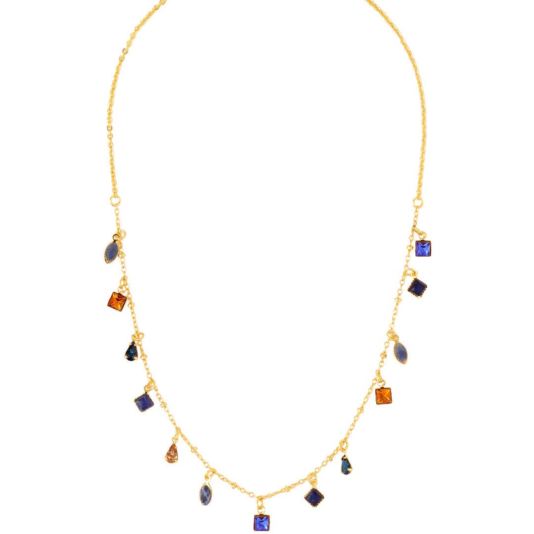 [Sorrelli] Indie Tennis Necklace - Multicolor - The Pink Pineapple 850