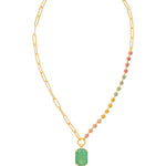 [Sorrelli] Iris Asymmetrical Pendant Necklace - The Pink Pineapple 850