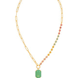[Sorrelli] Iris Asymmetrical Pendant Necklace - The Pink Pineapple 850