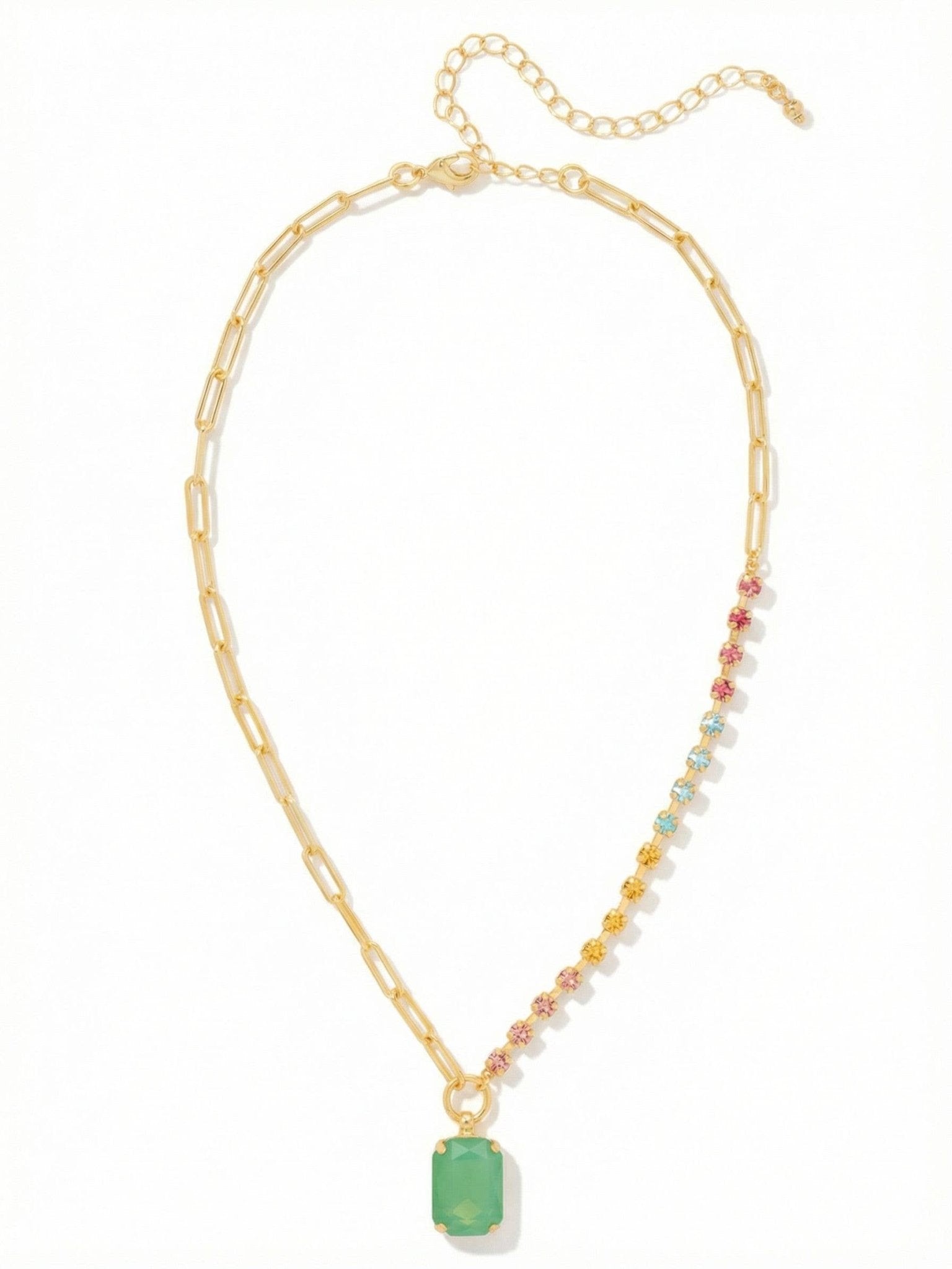 [Sorrelli] Iris Asymmetrical Pendant Necklace - The Pink Pineapple 850