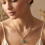 [Sorrelli] Iris Asymmetrical Pendant Necklace - The Pink Pineapple 850