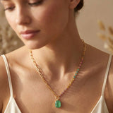 [Sorrelli] Iris Asymmetrical Pendant Necklace - The Pink Pineapple 850