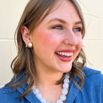 [Sorrelli] Isabella Stud Earrings – Polished Pearl - The Pink Pineapple 850