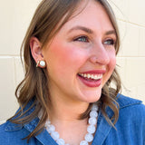 [Sorrelli] Isabella Stud Earrings – Polished Pearl - The Pink Pineapple 850