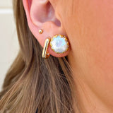 [Sorrelli] Isabella Stud Earrings – Polished Pearl - The Pink Pineapple 850