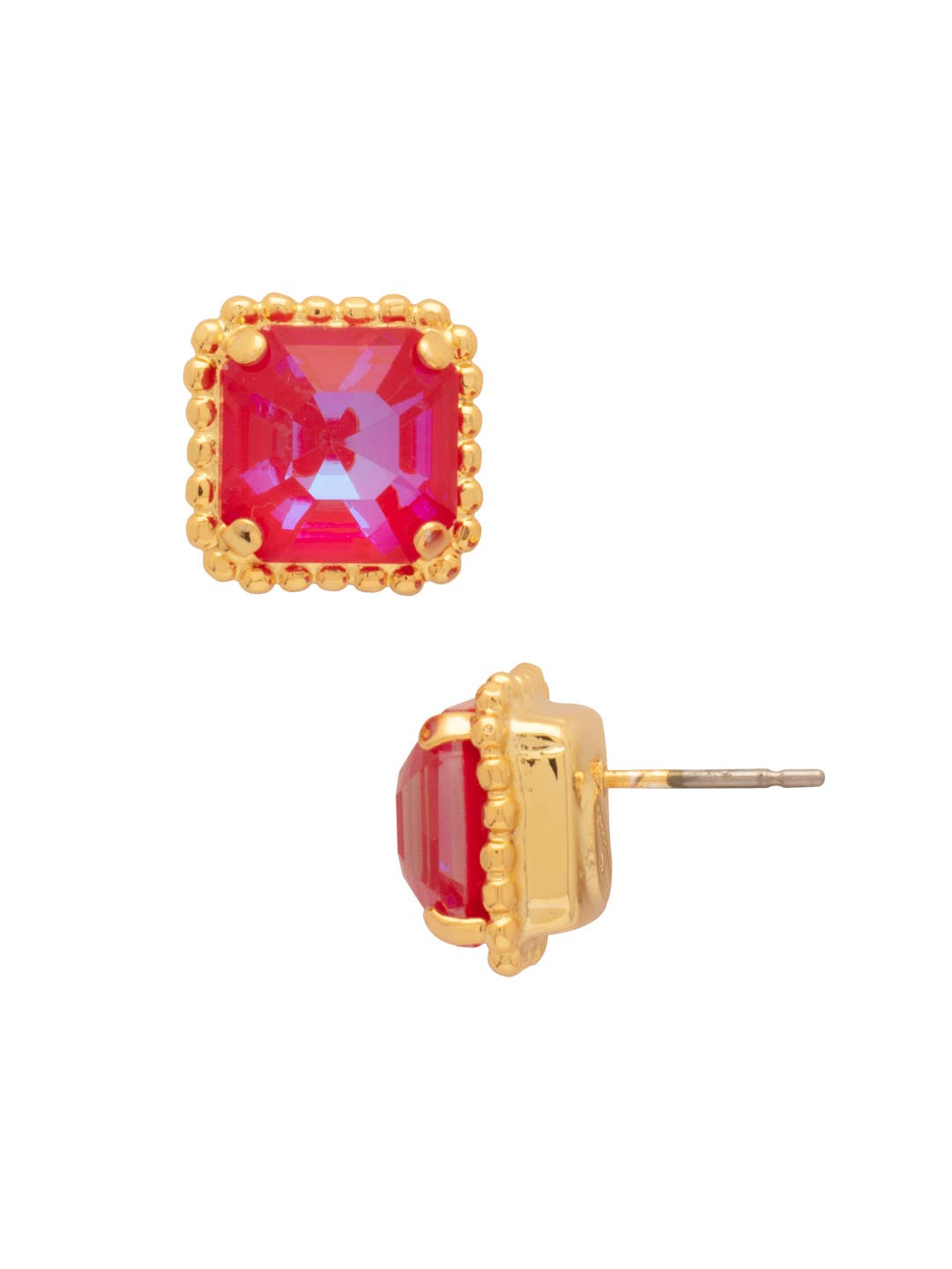 [Sorrelli] Izzy Decorated Stud Earrings – Royal Red Delite - The Pink Pineapple 850