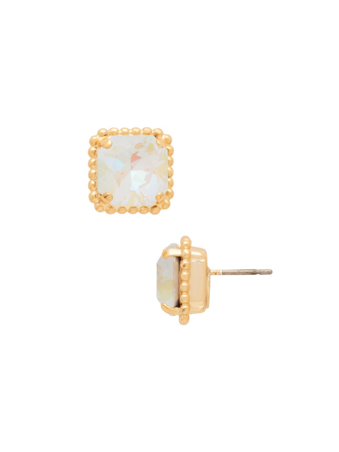[Sorrelli] Izzy Decorated Stud Earrings – White - The Pink Pineapple 850