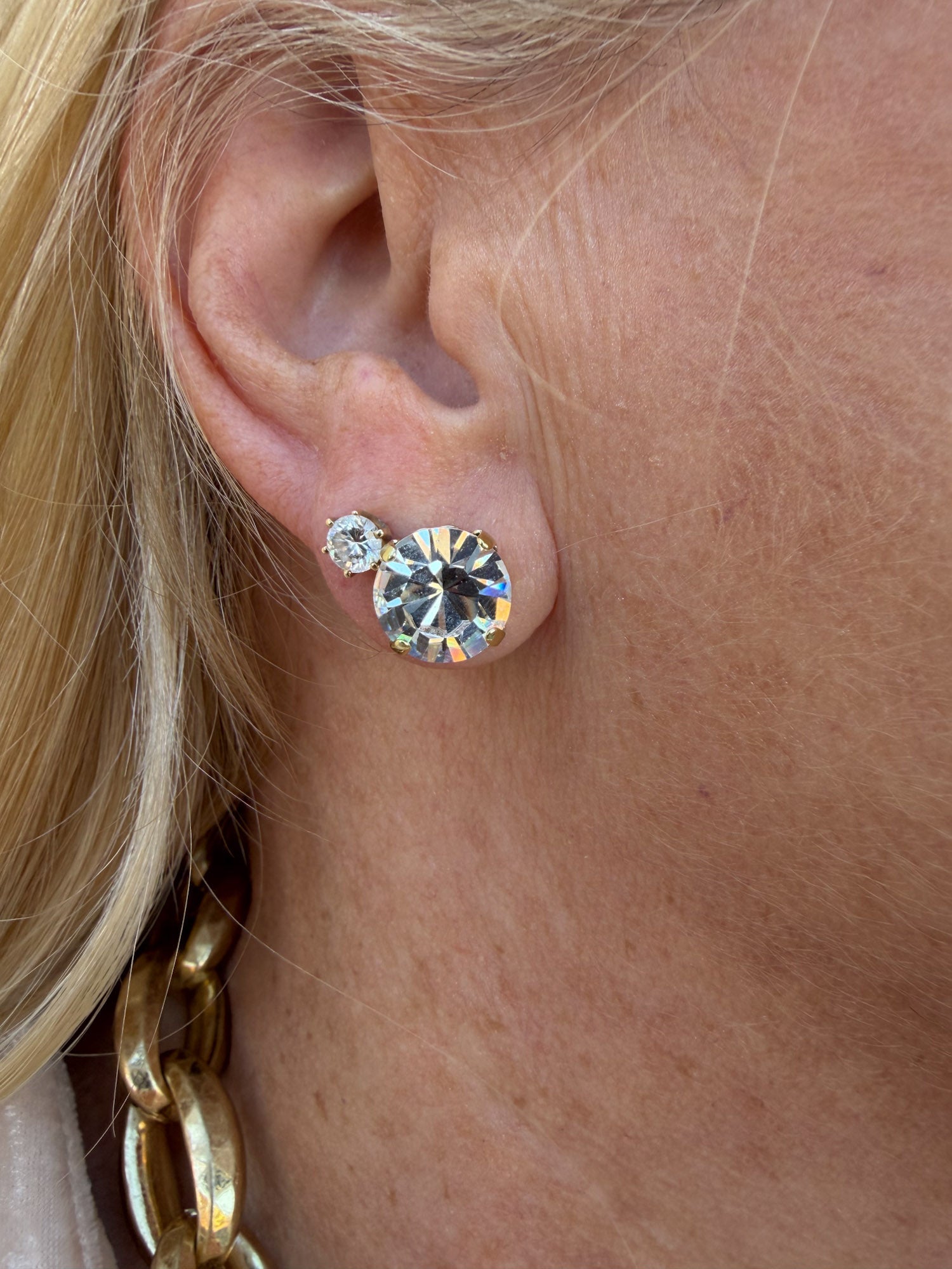 [Sorrelli] London Stud Earrings Crystal - The Pink Pineapple 850